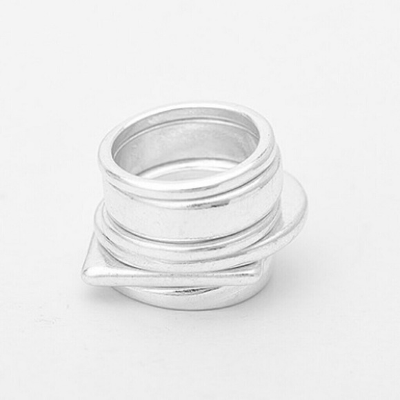 6PC Geometric Ring Set - Picture 3 of 6